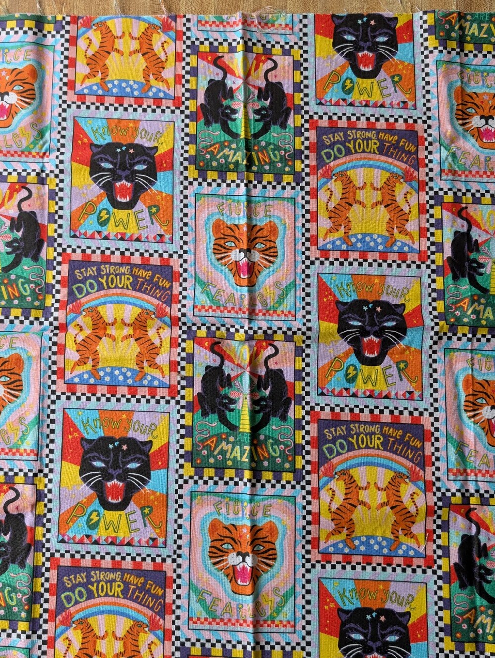 Colorful, Fun Patterns Cut Fabric Bundle (5 Pieces) - Picture 3 of 16